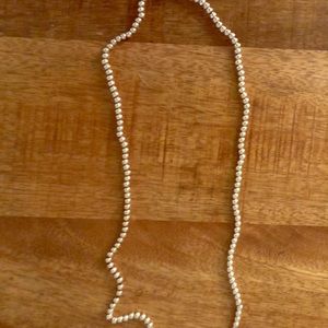 Silver beaded necklace
